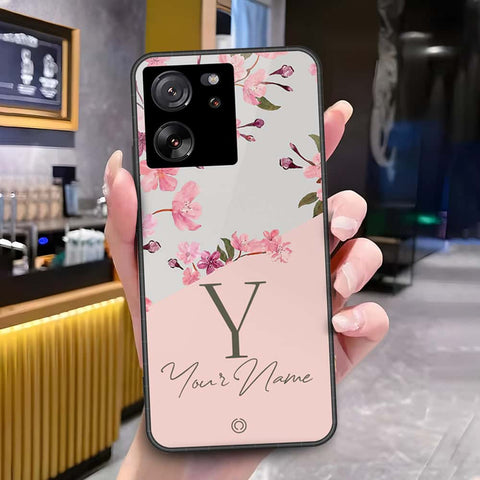 Xiaomi 13T Cover - Onation Your Name Series - HQ Ultra Shine Premium Infinity Glass Soft Silicon Borders Case