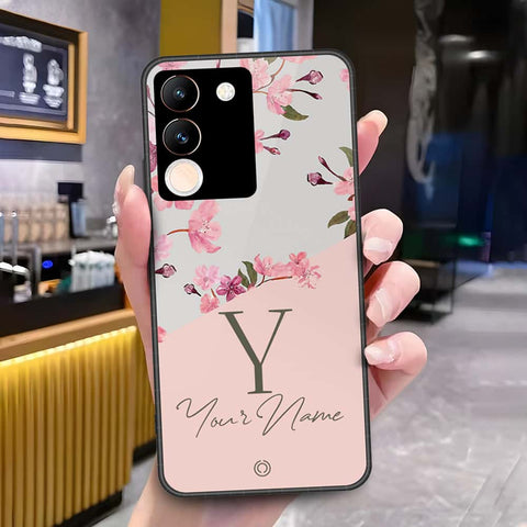 Vivo Y200 5G Cover - Onation Your Name Series - HQ Ultra Shine Premium Infinity Glass Soft Silicon Borders Case