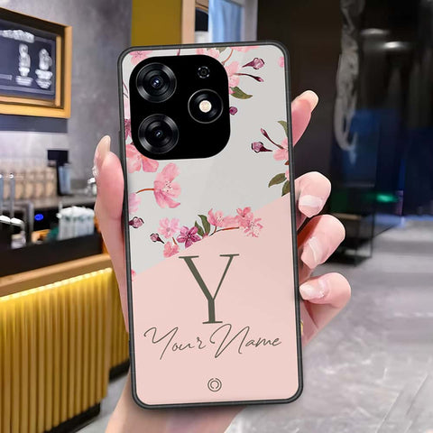 Tecno Spark 10 Pro Cover - Onation Your Name Series - HQ Ultra Shine Premium Infinity Glass Soft Silicon Borders Case