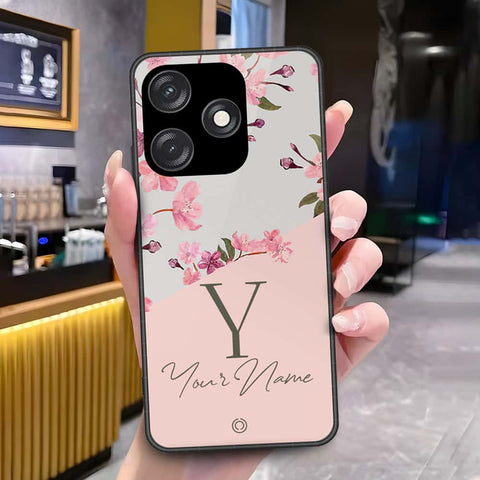 Tecno Spark 10C Cover - Onation Your Name Series - HQ Ultra Shine Premium Infinity Glass Soft Silicon Borders Case