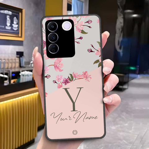 Vivo S16e Cover - Onation Your Name Series - HQ Ultra Shine Premium Infinity Glass Soft Silicon Borders Case
