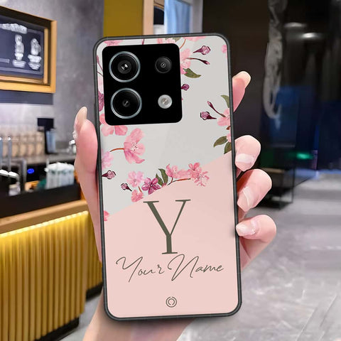 Xiaomi Redmi Note 13 Pro 4G Cover - Onation Your Name Series - HQ Ultra Shine Premium Infinity Glass Soft Silicon Borders Case
