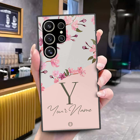 Samsung Galaxy S25 Ultra Cover - Onation Your Name Series - HQ Ultra Shine Premium Infinity Glass Soft Silicon Borders Case