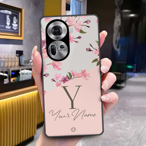 Oppo Reno 11 5G Cover - Onation Your Name Series - HQ Ultra Shine Premium Infinity Glass Soft Silicon Borders Case