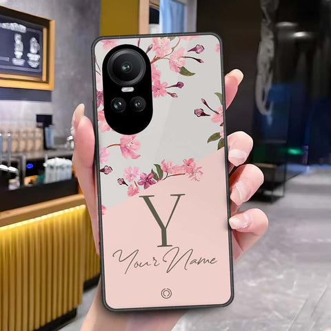 Oppo Reno 10 Pro Cover - Onation Your Name Series3 - HQ Ultra Shine Premium Infinity Glass Soft Silicon Borders Case