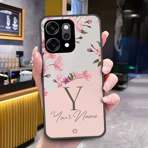 Oppo Reno 14 Cover - Onation Your Name Series - HQ Ultra Shine Premium Infinity Glass Soft Silicon Borders Case