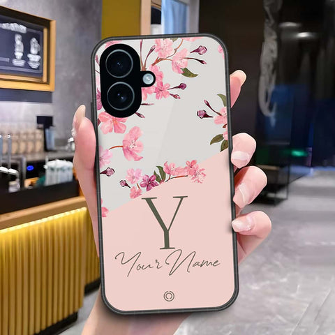 iPhone 17 - Onation Your Name Series - HQ Ultra Shine Premium Infinity Glass Soft Silicon Borders Case