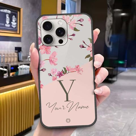iPhone 16 Pro Max - Onation Your Name Series - HQ Ultra Shine Premium Infinity Glass Soft Silicon Borders Case