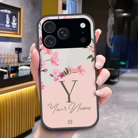 iPhone 18 Pro Max - Onation Your Name Series - HQ Ultra Shine Premium Infinity Glass Soft Silicon Borders Case