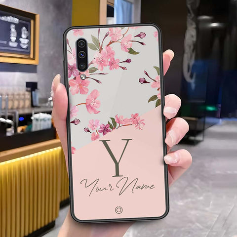 Samsung Galaxy A5 2018 Cover - Onation Your Name Series - HQ Ultra Shine Premium Infinity Glass Soft Silicon Borders Case