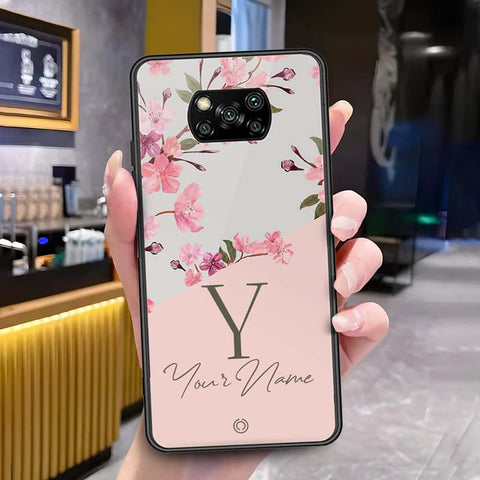 Xiaomi Poco X3 Cover - Onation Your Name Series - HQ Ultra Shine Premium Infinity Glass Soft Silicon Borders Case