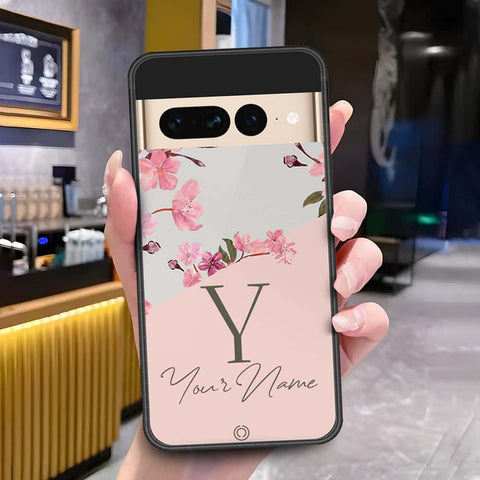 Google Pixel 7 Pro Cover - Onation Your Name Series3 - HQ Ultra Shine Premium Infinity Glass Soft Silicon Borders Case