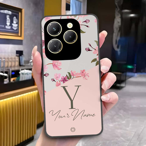 Tecno Spark 20 Pro Cover - Onation Your Name Series - HQ Ultra Shine Premium Infinity Glass Soft Silicon Borders Case