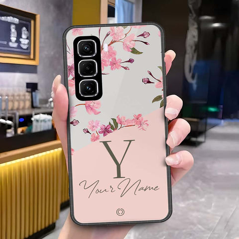 Infinix Hot 50 Pro Plus Cover - Onation Your Name Series3 - HQ Ultra Shine Premium Infinity Glass Soft Silicon Borders Case