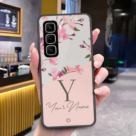 Infinix Hot 60 Pro Plus Cover - Onation Your Name Series - HQ Ultra Shine Premium Infinity Glass Soft Silicon Borders Case