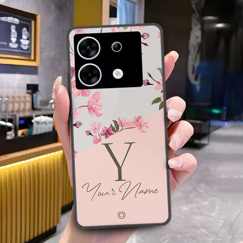 Infinix Zero 30 5G Cover - Onation Your Name Series - HQ Ultra Shine Premium Infinity Glass Soft Silicon Borders Case