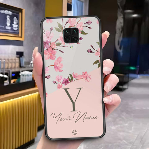 Xiaomi Redmi Note 9S Cover - Onation Your Name Series - HQ Ultra Shine Premium Infinity Glass Soft Silicon Borders Case