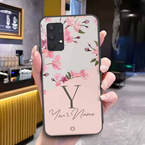 Samsung Galaxy A32 Cover - Onation Your Name Series - HQ Ultra Shine Premium Infinity Glass Soft Silicon Borders Case