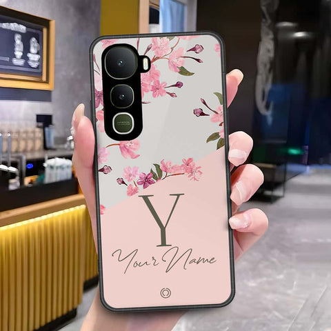 Vivo Y400 Cover - Onation Your Name Series - HQ Ultra Shine Premium Infinity Glass Soft Silicon Borders Case