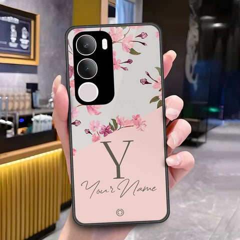 Vivo Y19 5G Cover - Onation Your Name Series - HQ Ultra Shine Premium Infinity Glass Soft Silicon Borders Case