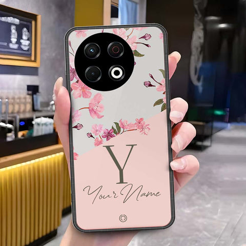 Tecno Spark 30 Pro Cover - Onation Your Name Series - HQ Ultra Shine Premium Infinity Glass Soft Silicon Borders Case