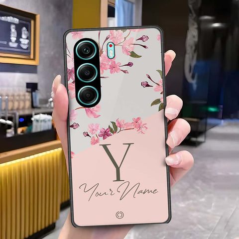 Tecno Camon 40 Pro Cover - Onation Your Name Series3 - HQ Ultra Shine Premium Infinity Glass Soft Silicon Borders Case