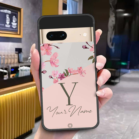 Google Pixel 7 Cover - Onation Your Name Series3 - HQ Ultra Shine Premium Infinity Glass Soft Silicon Borders Case