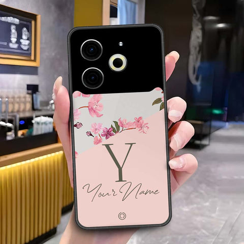 Tecno Pova 6 Cover - Onation Your Name Series3 - HQ Ultra Shine Premium Infinity Glass Soft Silicon Borders Case