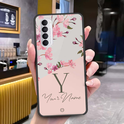 Oppo Reno 4 Pro Cover - Onation Your Name Series - HQ Ultra Shine Premium Infinity Glass Soft Silicon Borders Case