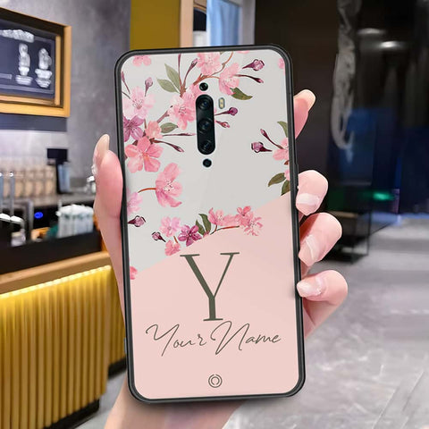 Oppo Reno 2Z Cover - Onation Your Name Series - HQ Ultra Shine Premium Infinity Glass Soft Silicon Borders Case