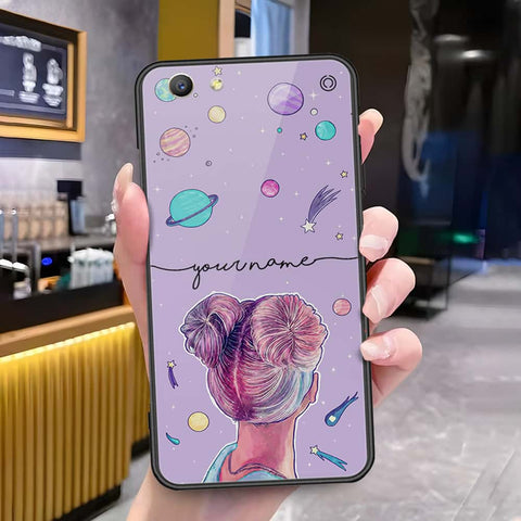 Oppo A59 Cover - Onation Your Name Series - HQ Ultra Shine Premium Infinity Glass Soft Silicon Borders Case