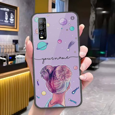 Vivo Y70s Cover - Onation Your Name Series - HQ Ultra Shine Premium Infinity Glass Soft Silicon Borders Case