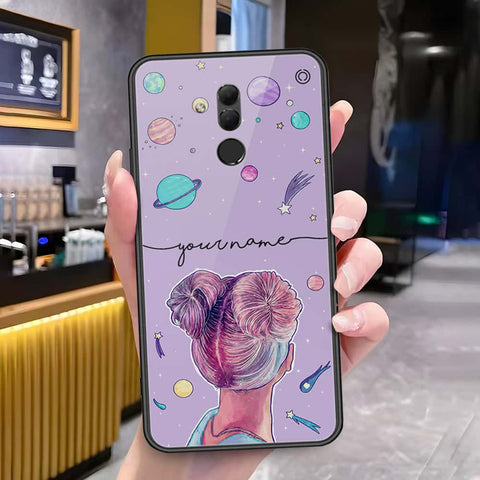 Huawei Mate 20 Lite Cover - Onation Your Name Series - HQ Ultra Shine Premium Infinity Glass Soft Silicon Borders Case