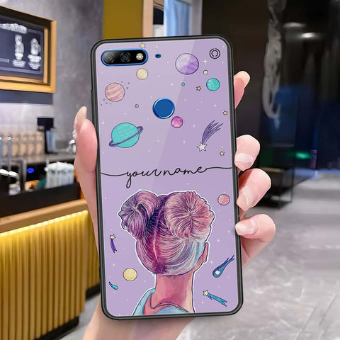 Huawei Y7 2018 Cover - Onaton Persian Rugs Series 3 - HQ Ultra Shine Premium Infinity Glass Soft Silicon Borders Case