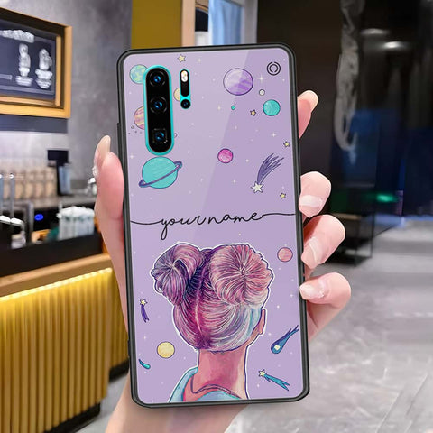 Huawei P30 Pro Cover - Onation Your Name Series - HQ Ultra Shine Premium Infinity Glass Soft Silicon Borders Case