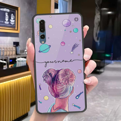 Huawei P20 Plus Cover - Onation Your Name Series - HQ Ultra Shine Premium Infinity Glass Soft Silicon Borders Case