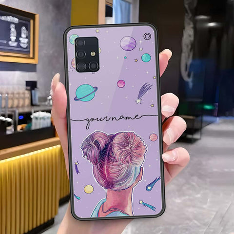 Samsung Galaxy M40s Cover - Onation Your Name Series3 - HQ Ultra Shine Premium Infinity Glass Soft Silicon Borders Case