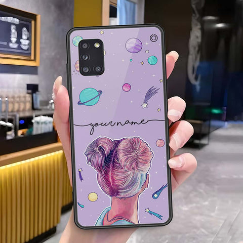 Samsung Galaxy A31 Cover - Onation Your Name Series - HQ Ultra Shine Premium Infinity Glass Soft Silicon Borders Case