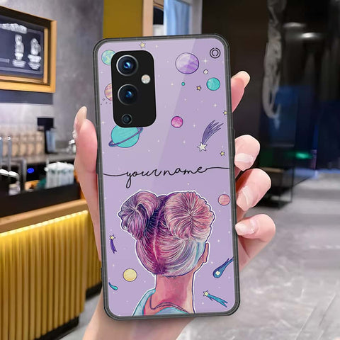 OnePlus 9 Cover - Onation Your Name Series - HQ Ultra Shine Premium Infinity Glass Soft Silicon Borders Case