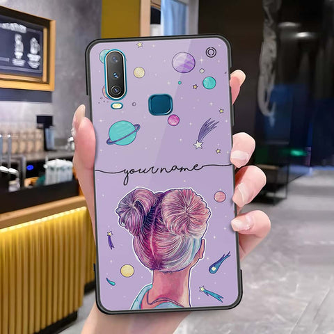 Vivo Y15 Cover - Onation Your Name Series - HQ Ultra Shine Premium Infinity Glass Soft Silicon Borders Case