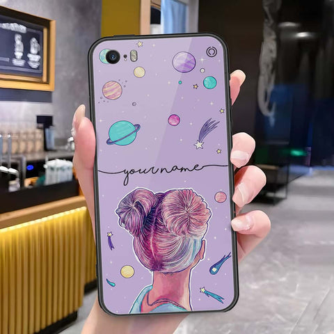 iPhone SE / 5s / 5 - Onation Your Name Series - HQ Ultra Shine Premium Infinity Glass Soft Silicon Borders Case