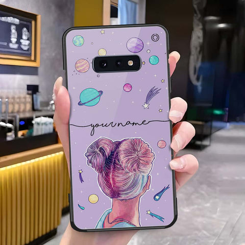 Samsung Galaxy S10e Cover - Onation Your Name Series - HQ Ultra Shine Premium Infinity Glass Soft Silicon Borders Case