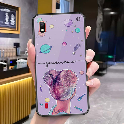 Samsung Galaxy A10 Cover - Onation Your Name Series - HQ Ultra Shine Premium Infinity Glass Soft Silicon Borders Case