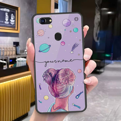 Oppo F5 Cover - Onation Your Name Series - HQ Ultra Shine Premium Infinity Glass Soft Silicon Borders Case