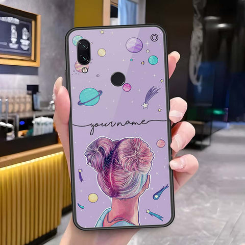 Xiaomi Redmi Note 7 Cover - Onation Your Name Series - HQ Ultra Shine Premium Infinity Glass Soft Silicon Borders Case