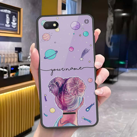 Xiaomi Redmi 6A Cover - Onation Your Name Series - HQ Ultra Shine Premium Infinity Glass Soft Silicon Borders Case