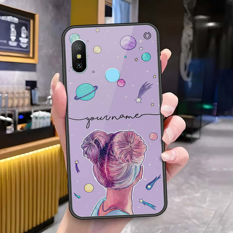 Xiaomi Redmi Note 6 Pro Cover - Onation Your Name Series - HQ Ultra Shine Premium Infinity Glass Soft Silicon Borders Case