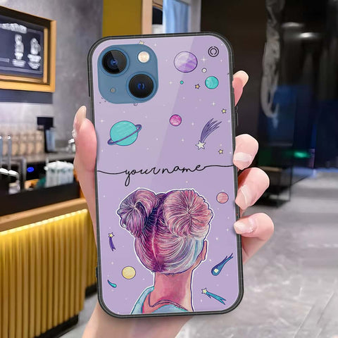 iPhone 13 Cover - Onation Your Name Series - HQ Ultra Shine Premium Infinity Glass Soft Silicon Borders Case