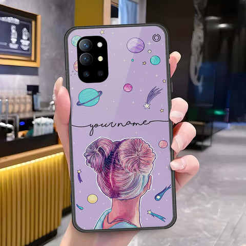 OnePlus 9R Cover - Onation Your Name Series - HQ Ultra Shine Premium Infinity Glass Soft Silicon Borders Case