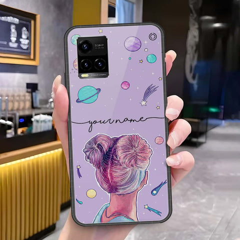 Vivo Y33s Cover - Onation Your Name Series - HQ Ultra Shine Premium Infinity Glass Soft Silicon Borders Case